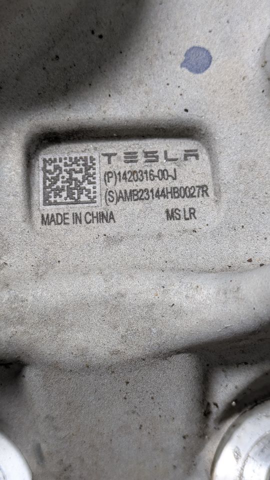 2024 TESLA TESLA S L cyl SPINDLE KNUCKLE, FR - 445434 — photo 2