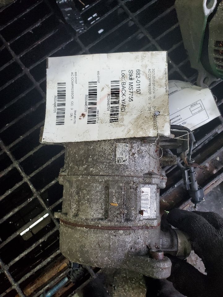 2017 GMC SIERRA 1500 PICKUP AC COMPRESSOR - 446701