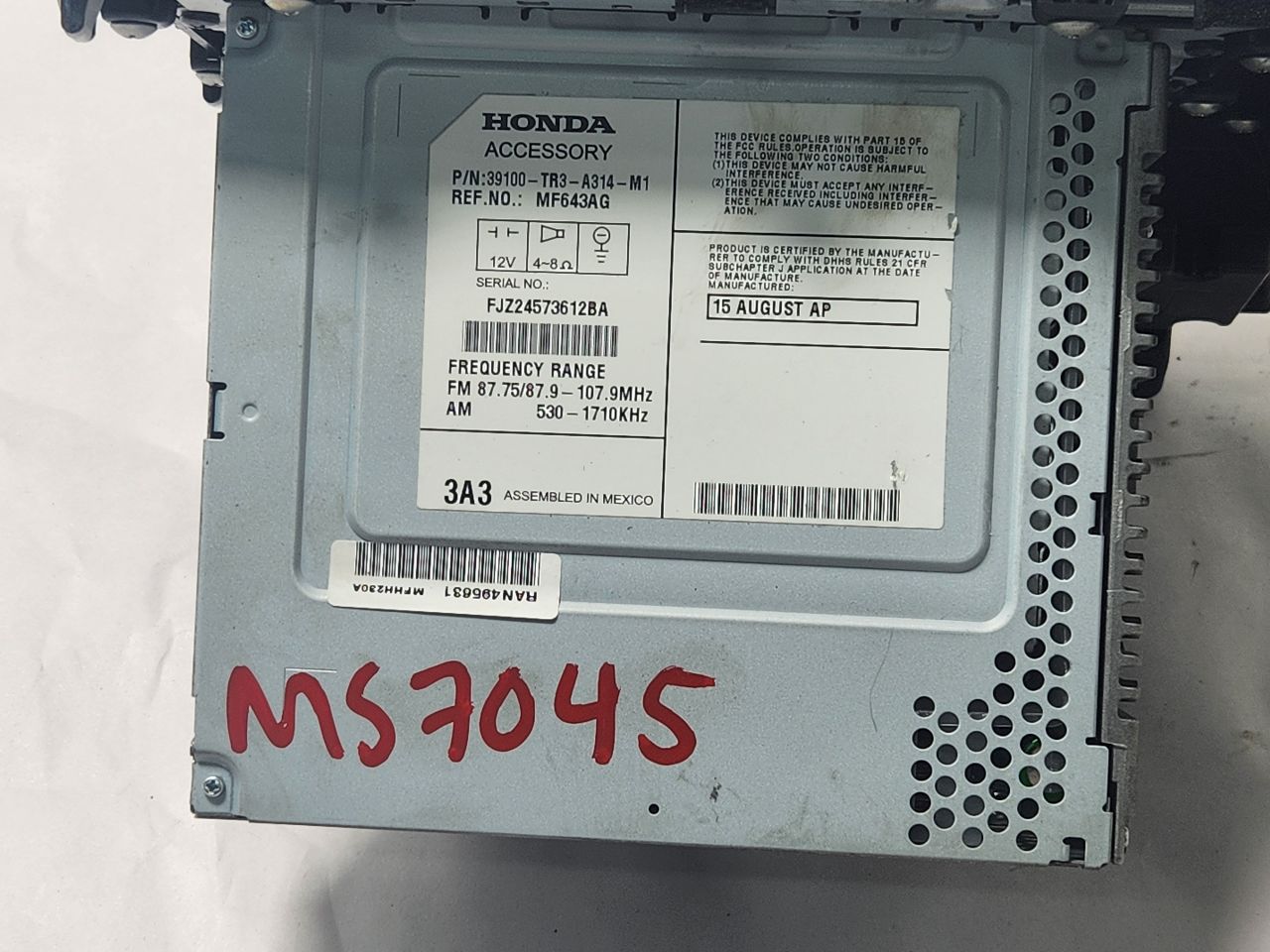 2015 HONDA CIVIC Radio Audio - 446736 — photo 3