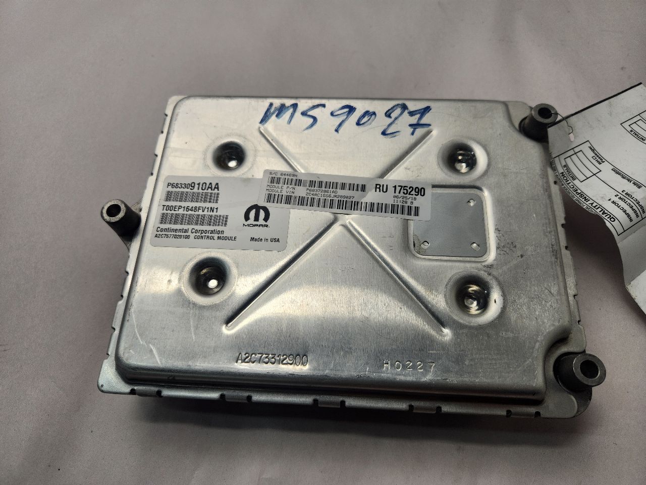 2018 CHRYSLER PACIFICA Eng/Motor Cont Mod - 447607 — photo 2