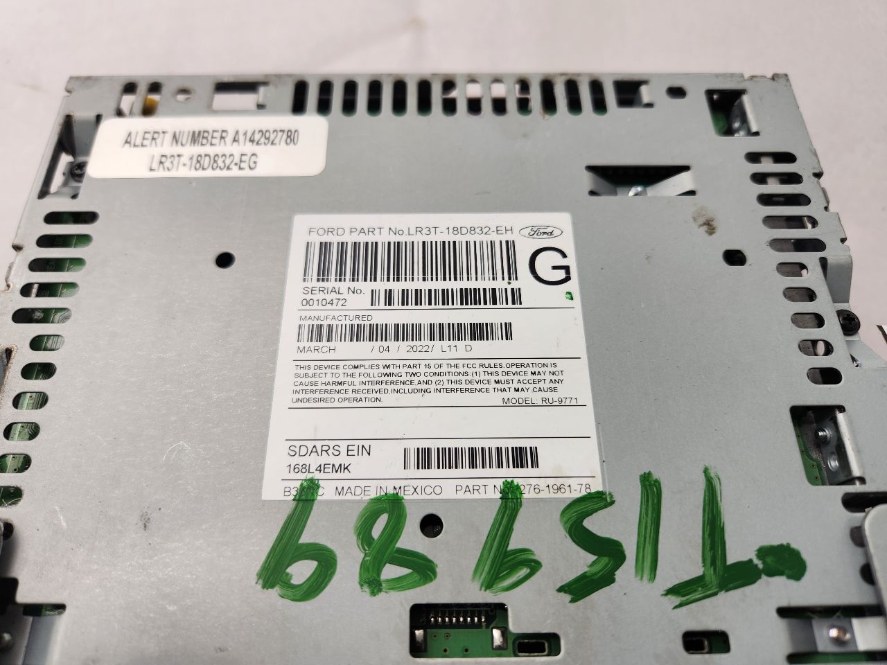 2022 FORD MUSTANG 4cyl Gasoline Turbo 2.3 Radio Audio - 447698 — photo 2
