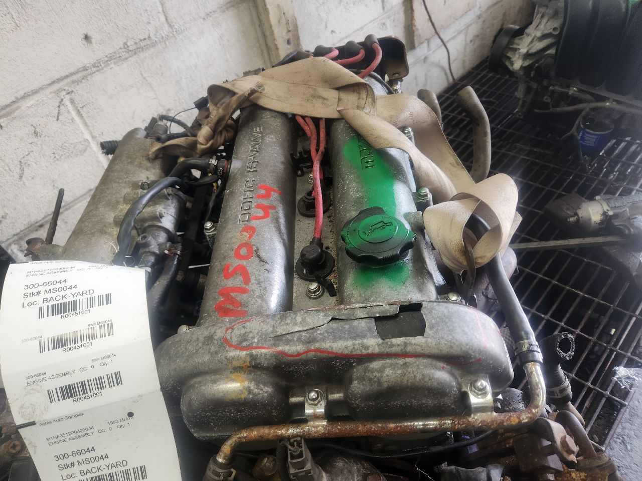 1993 MAZDA MX-5 MIATA ENGINE ASSEMBLY - 451001 — photo 2