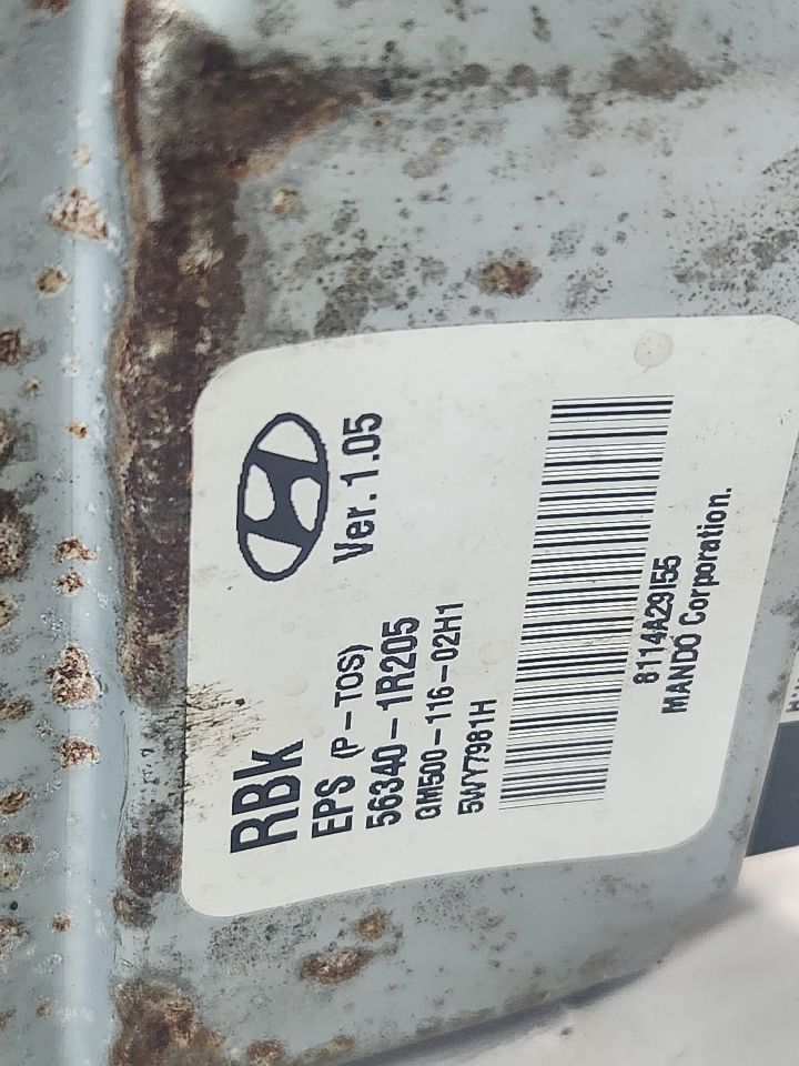2014 HYUNDAI ACCENT 4cyl Gasoline 1.6 DOHC STEERING COLUMN - 452424 — photo 5