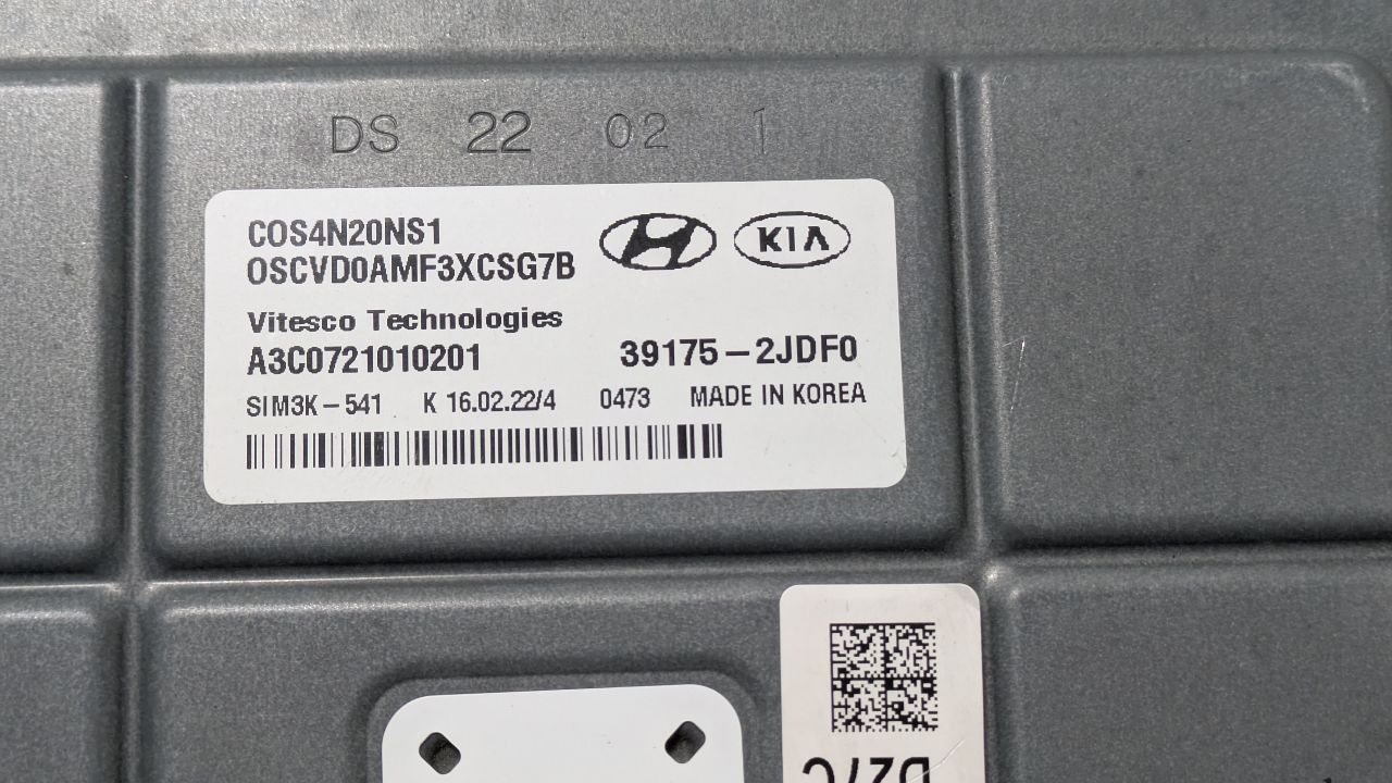 2022 HYUNDAI KONA Eng/Motor Cont Mod - 454620 — photo 6
