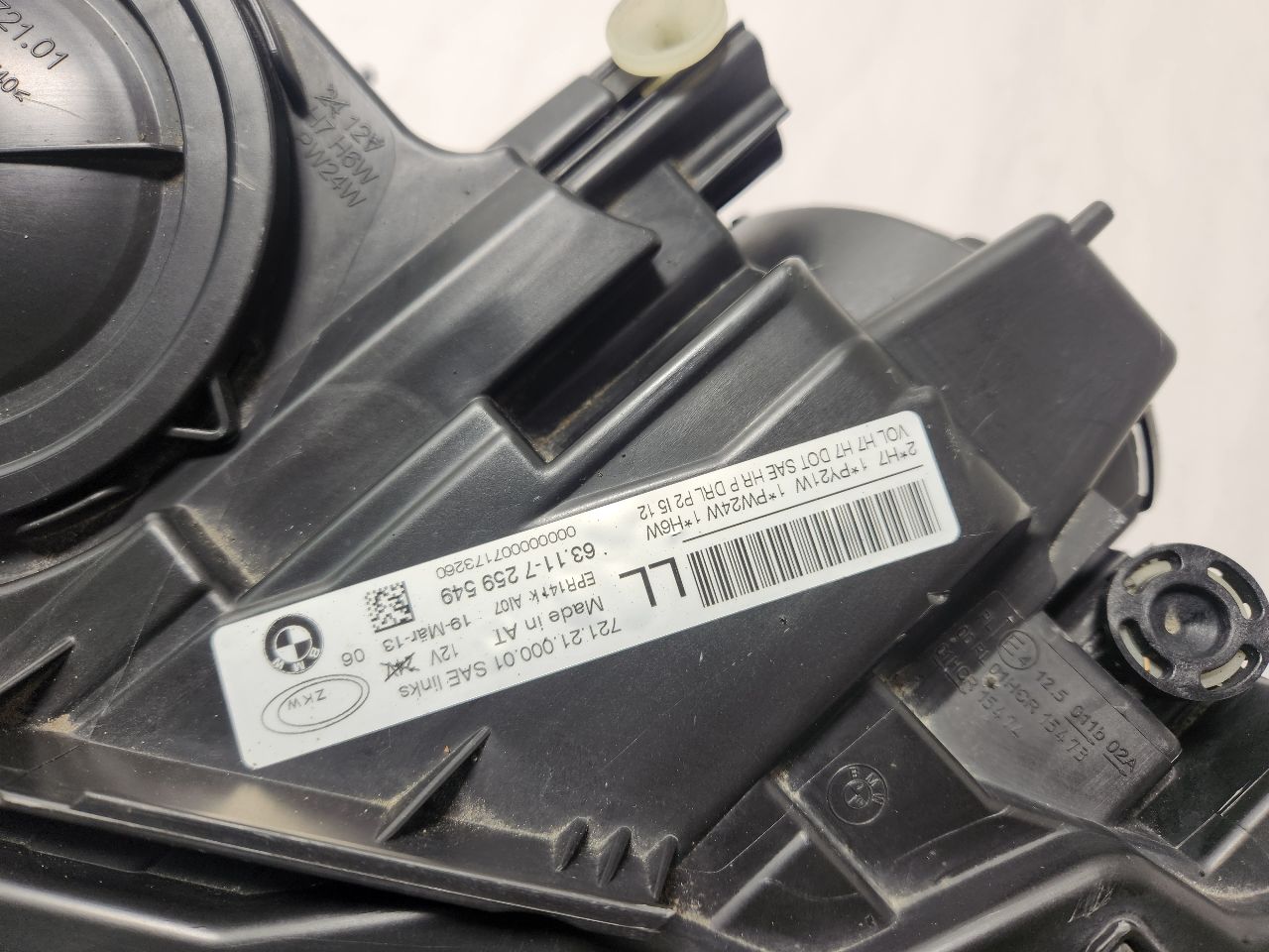 2013 BMW 328i Left HEADLAMP ASSEMBLY - 455141 — photo 3