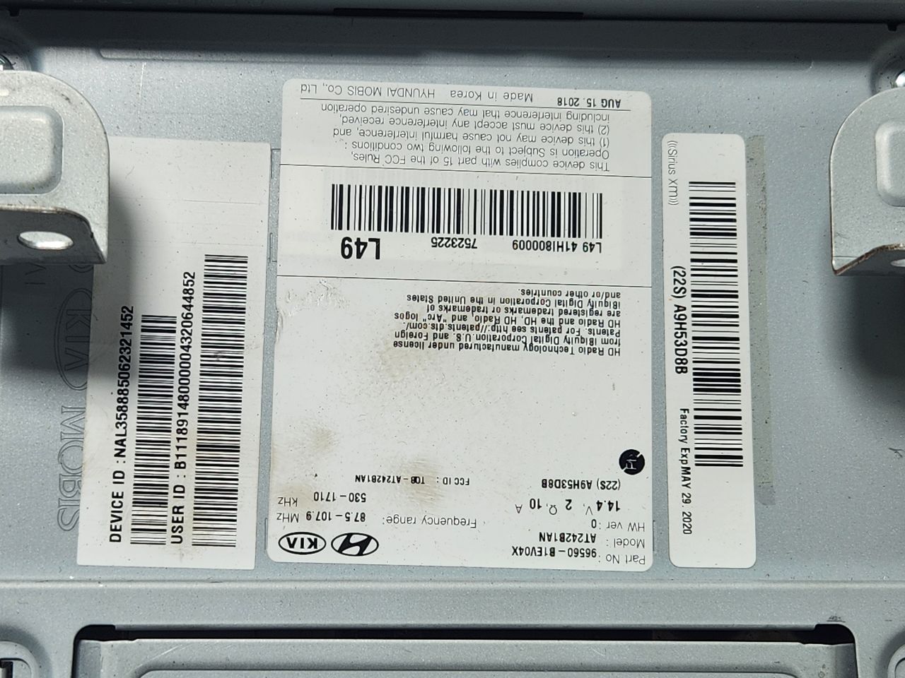 2019 GENESIS G80 Radio Audio - 455556 — photo 3