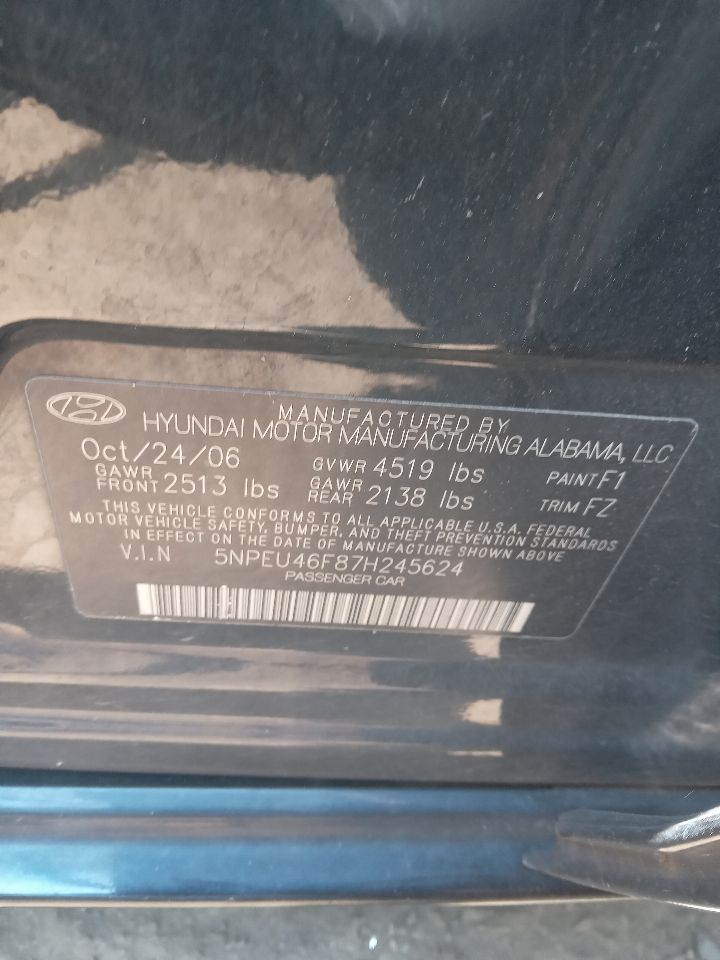 2007 HYUNDAI SONATA 6cyl Gasoline 3.3 ENGINE ASSEMBLY - 457388
