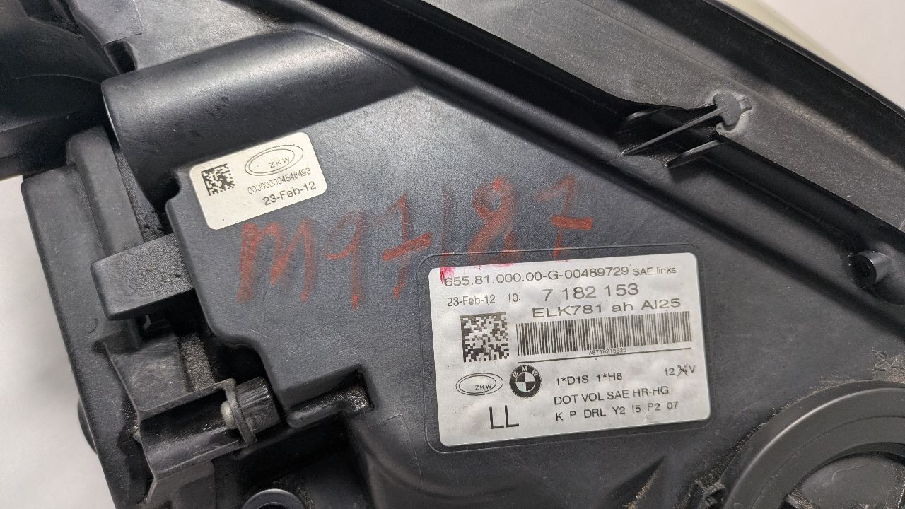 2012 BMW 750i Left HEADLAMP ASSEMBLY - 457671 — photo 3