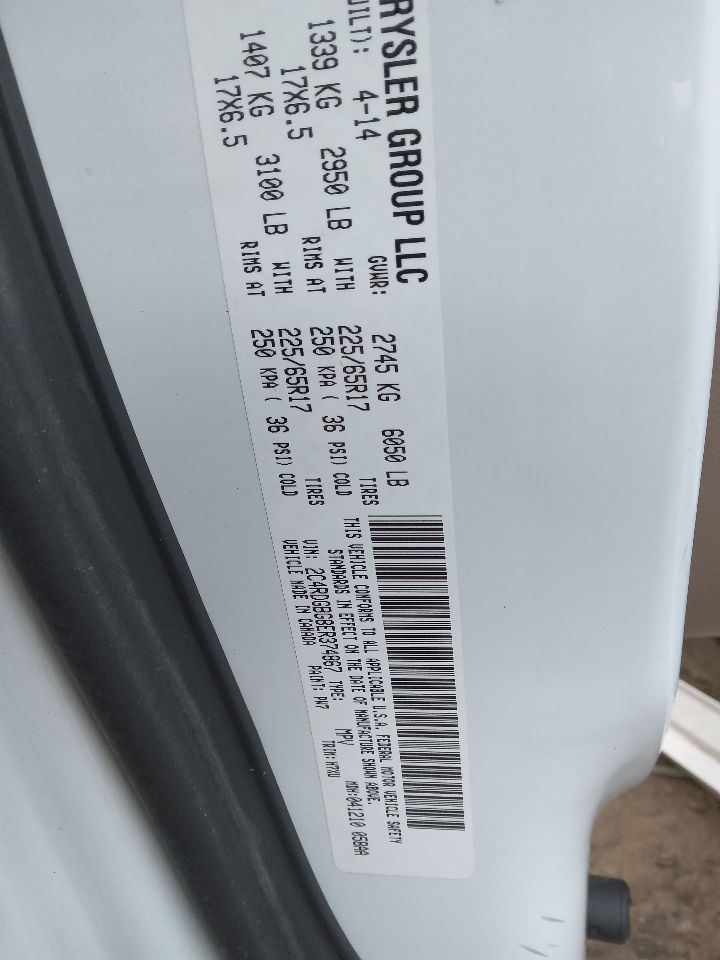 2014 DODGE CARAVAN 6cyl Gasoline 3.6 Transmiss,Transaxle - 460166 — photo 2