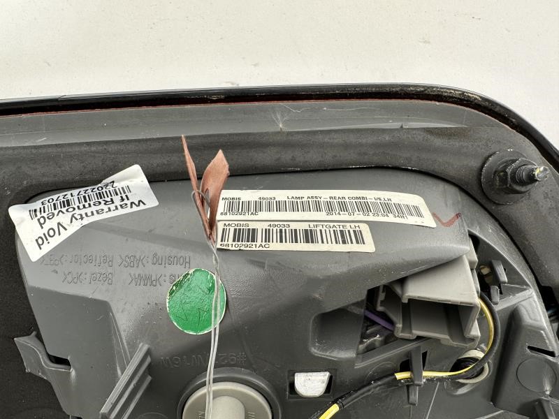 2015 JEEP CHEROKEE Left TAIL LAMP - 461 — photo 4