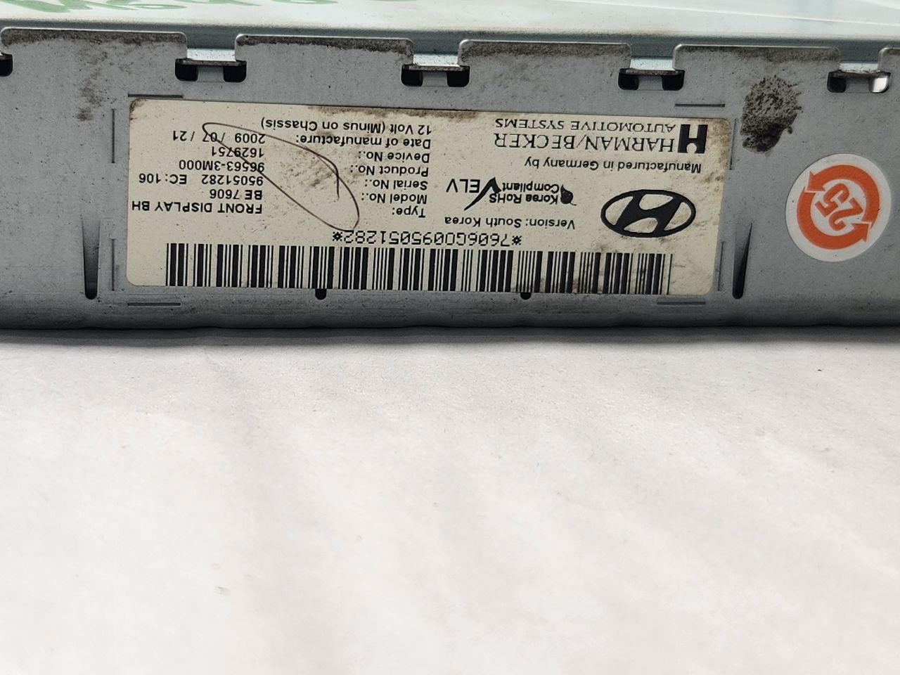 2010 HYUNDAI GENESIS Info-GPS-TV Screen - 462327 — photo 3