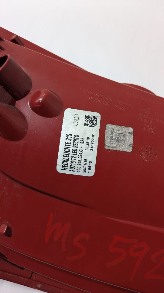 2015 AUDI Q7 Right TAIL LAMP - 464266 — photo 4