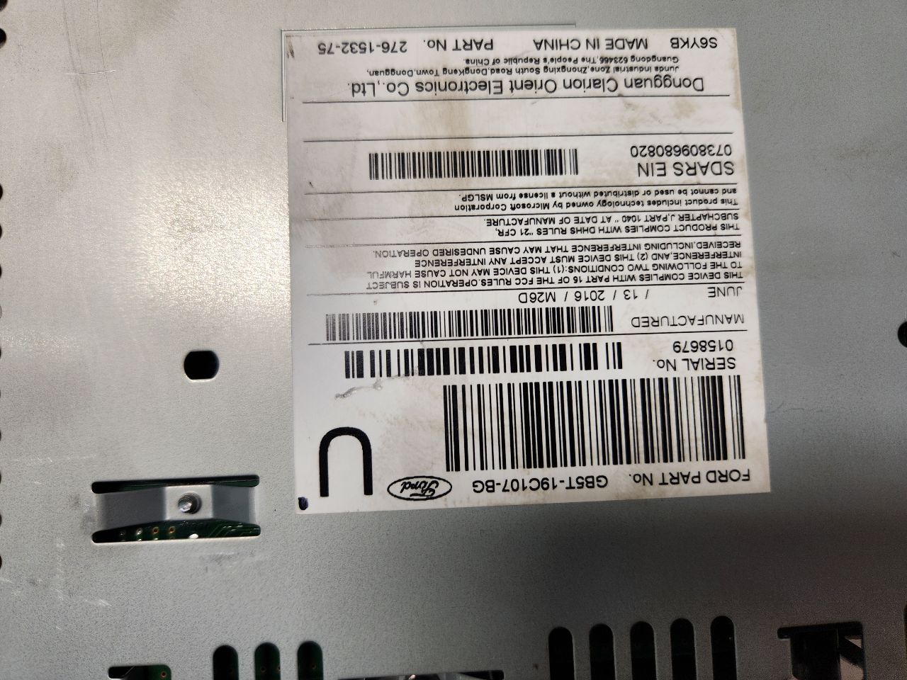 2017 FORD EXPLORER Radio Audio - 464992 — photo 7