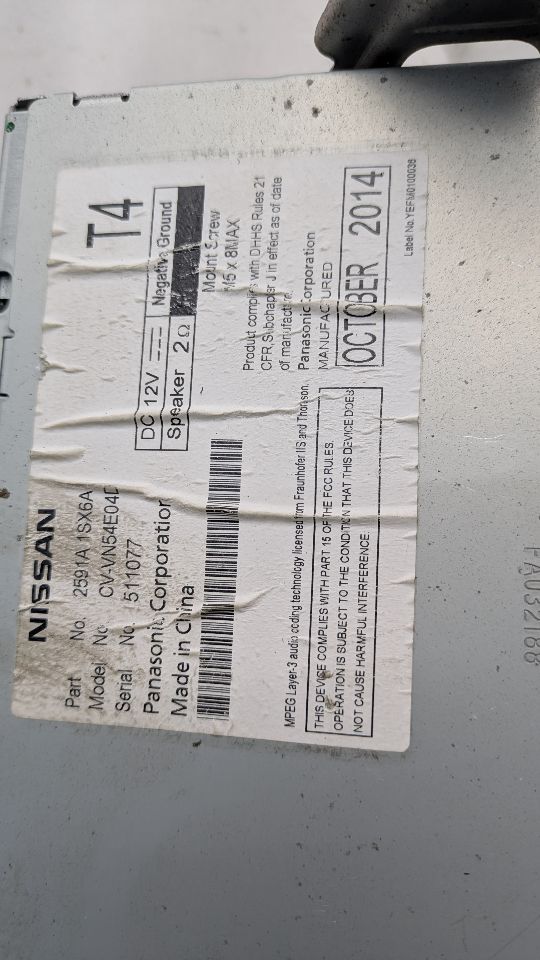 2015 NISSAN PATHFINDER Radio Audio - 465082 — photo 2