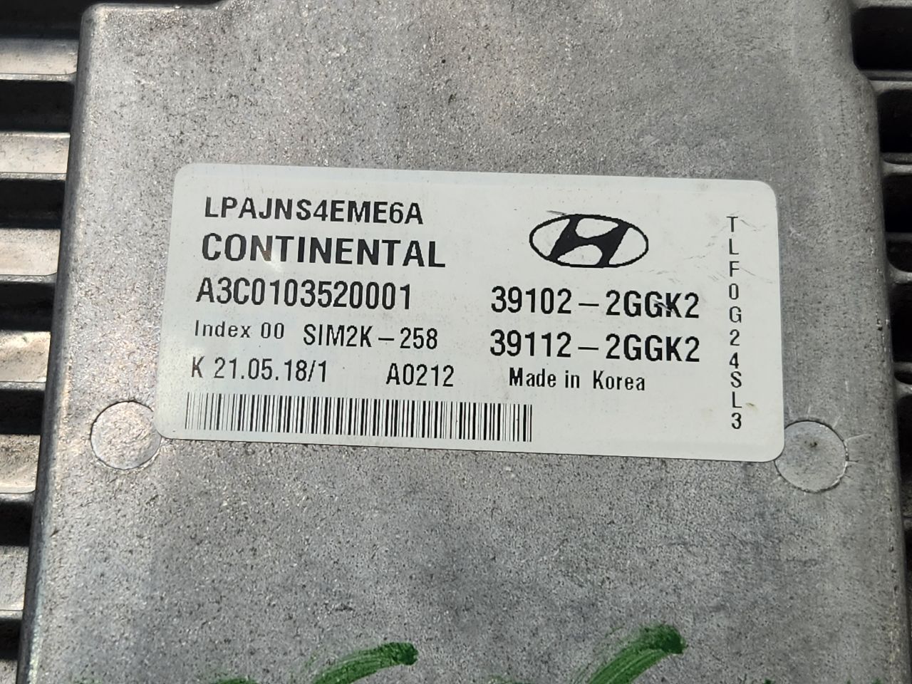 2019 HYUNDAI SONATA Eng/Motor Cont Mod - 468983 — photo 5