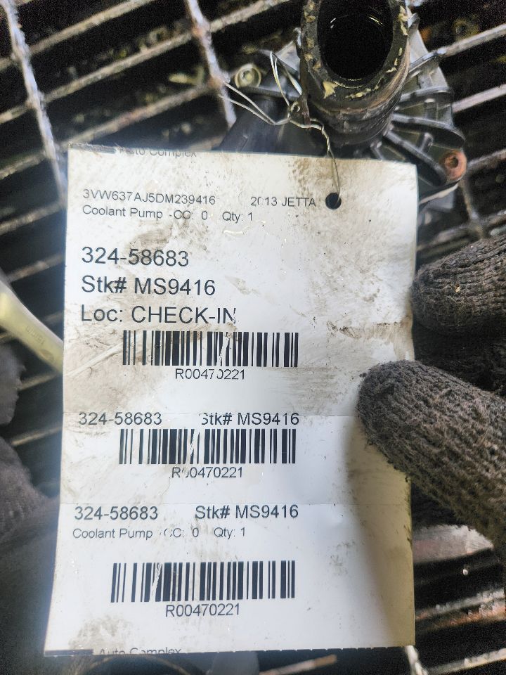 2013 VOLKSWAGEN JETTA Coolant Pump - 470221 — photo 5