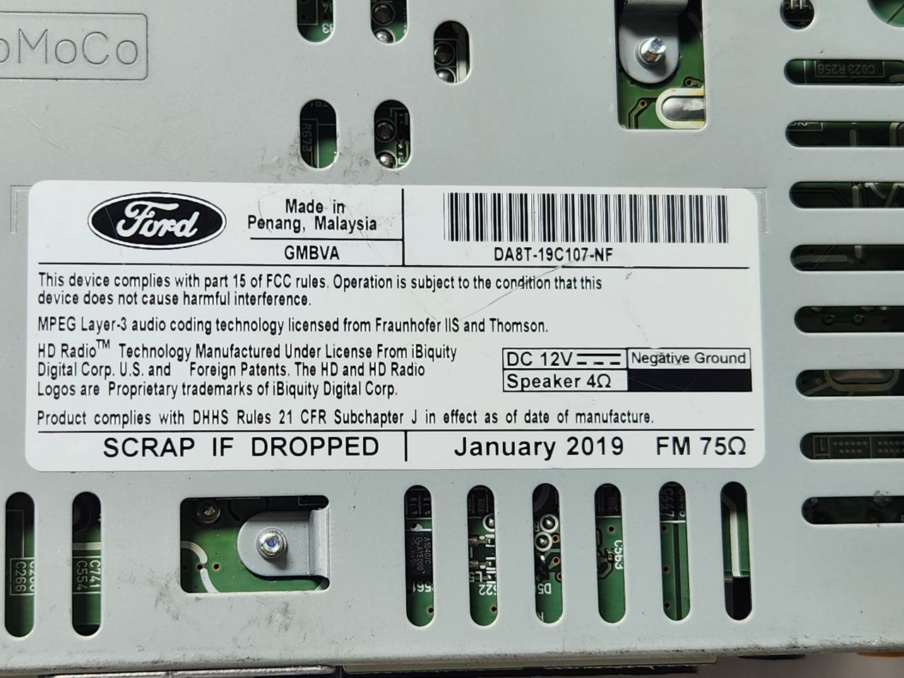 2019 FORD FLEX Radio Audio - 470675 — photo 7