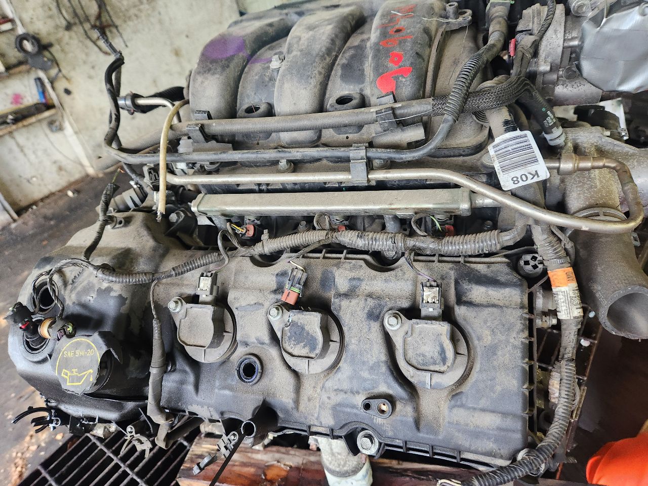 2019 FORD FLEX ENGINE ASSEMBLY - 470680 — photo 5