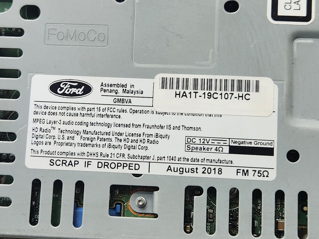 2019 LINCOLN NAUTILUS Radio Audio - 470697 — photo 8