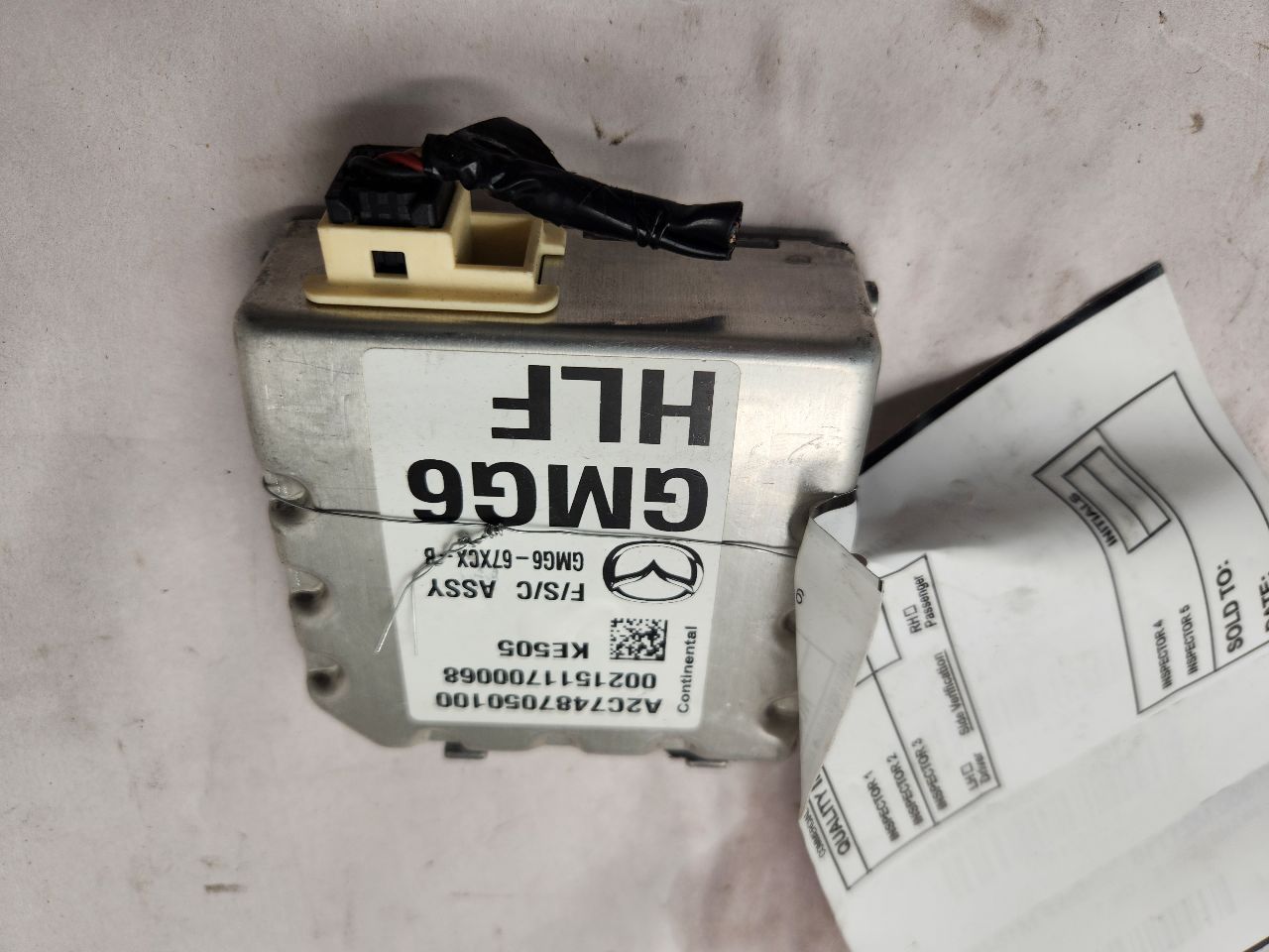 2016 MAZDA 6 Camera Projector - 471497