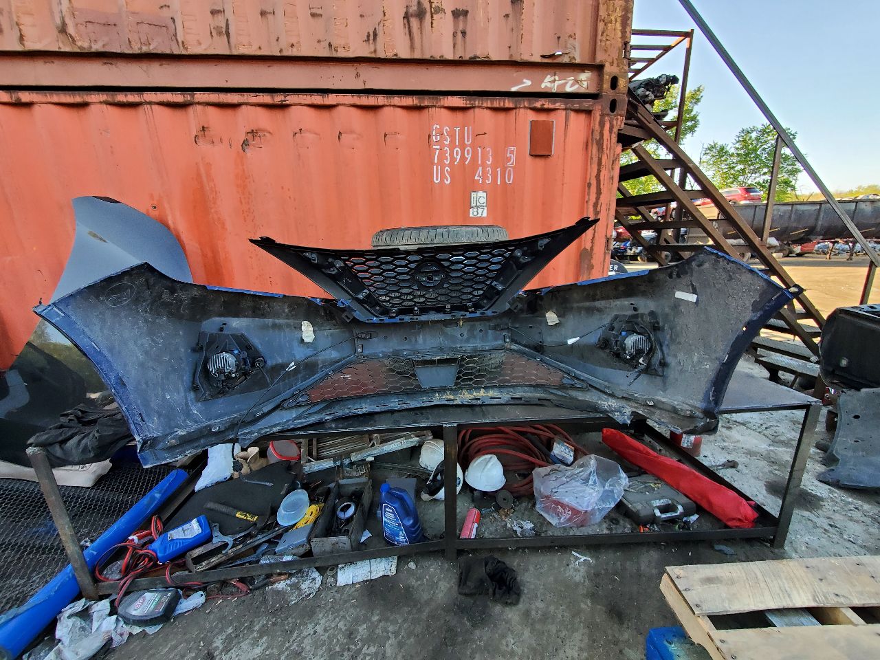 2019 NISSAN MURANO BUMPER ASSY, FRONT - 474375 — photo 5