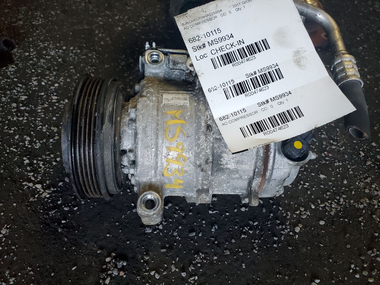 2017 INFINITI QX30 AC COMPRESSOR - 474623 — photo 2