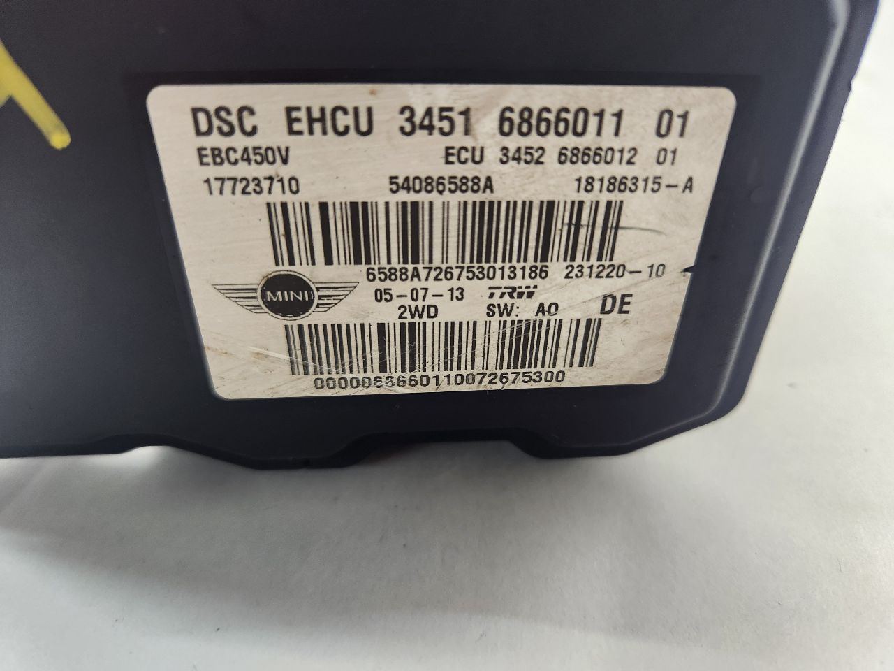 2014 MINI COOPER COOPER Anti-lock Brake Pts - 475163 — photo 8