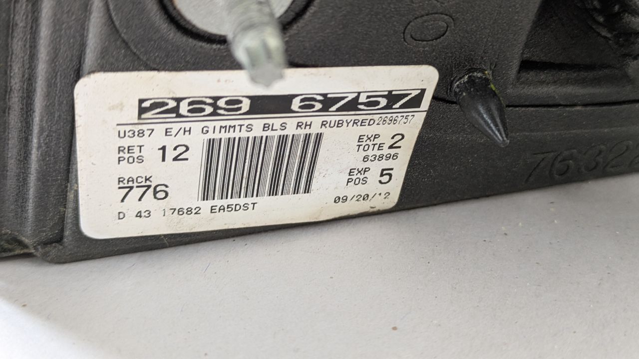 2013 FORD EDGE Right SIDE VIEW MIRROR - 476066 — photo 5
