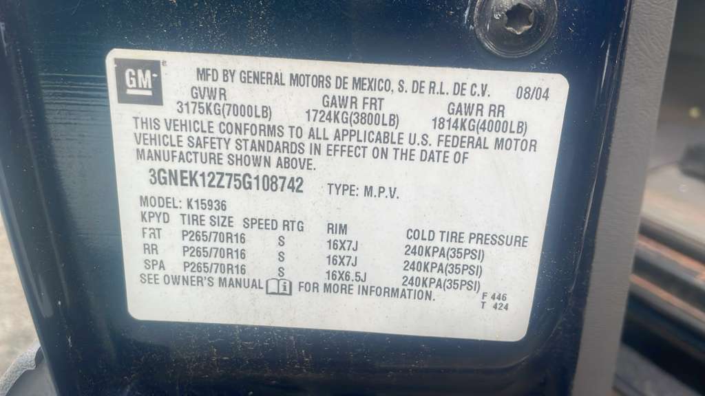 2005 CHEVROLET AVALANCHE 1500 ENGINE ASSEMBLY - 476085 — photo 3