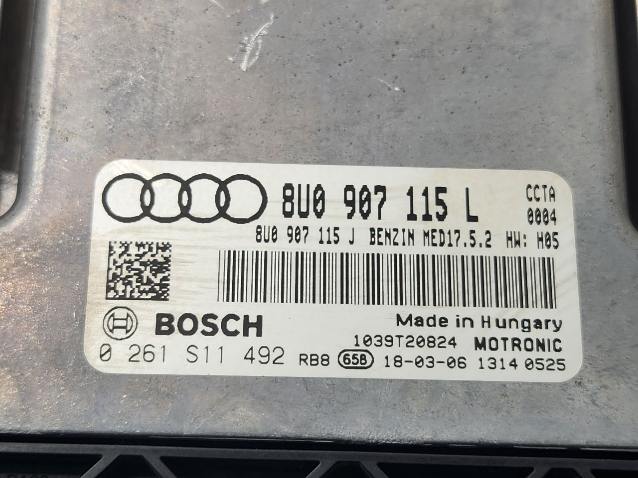 2018 AUDI Q3 Eng/Motor Cont Mod - 476510 — photo 5