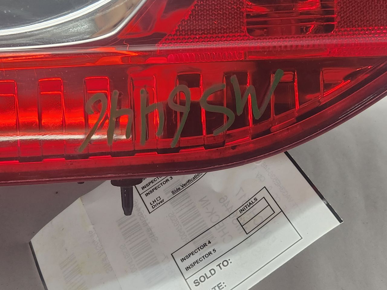 2017 DODGE PROMASTER 1500 VAN Right TAIL LAMP - 476535 — photo 2