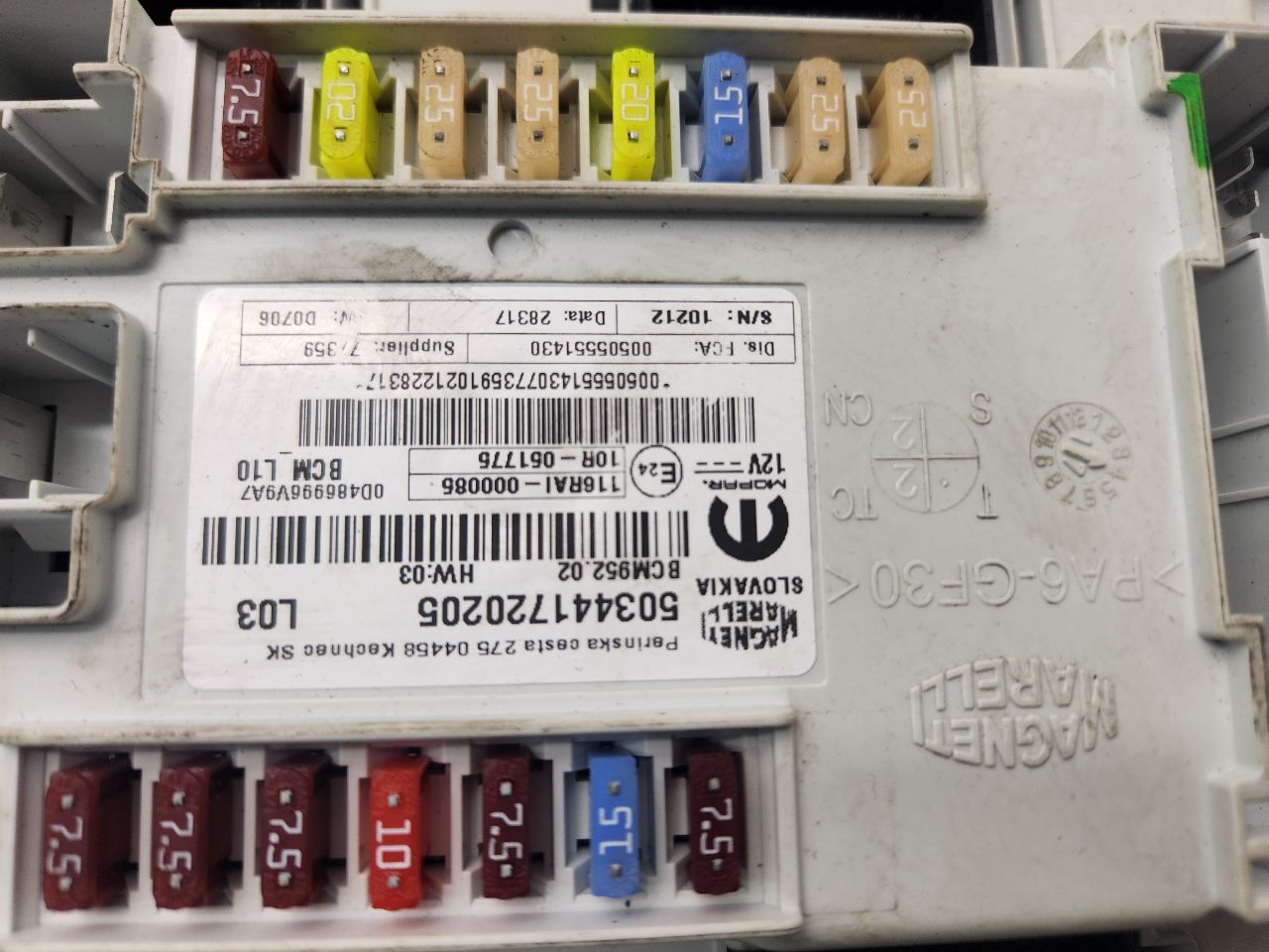 2018 ALFA-ROMEO GIULIA Fuse Box, Engine - 477703 — photo 2