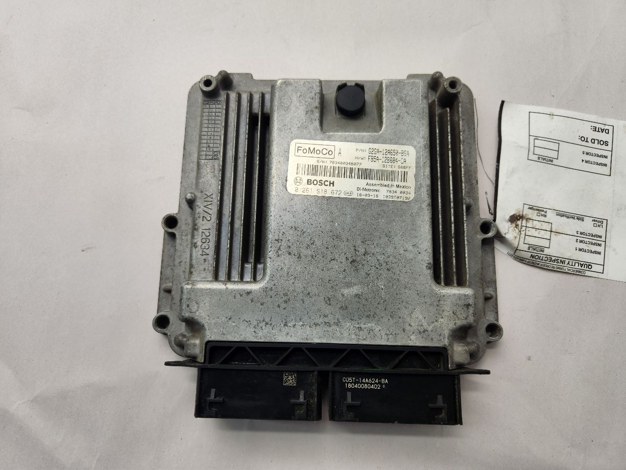 2018 FORD EDGE Eng/Motor Cont Mod - 477902 — photo 2