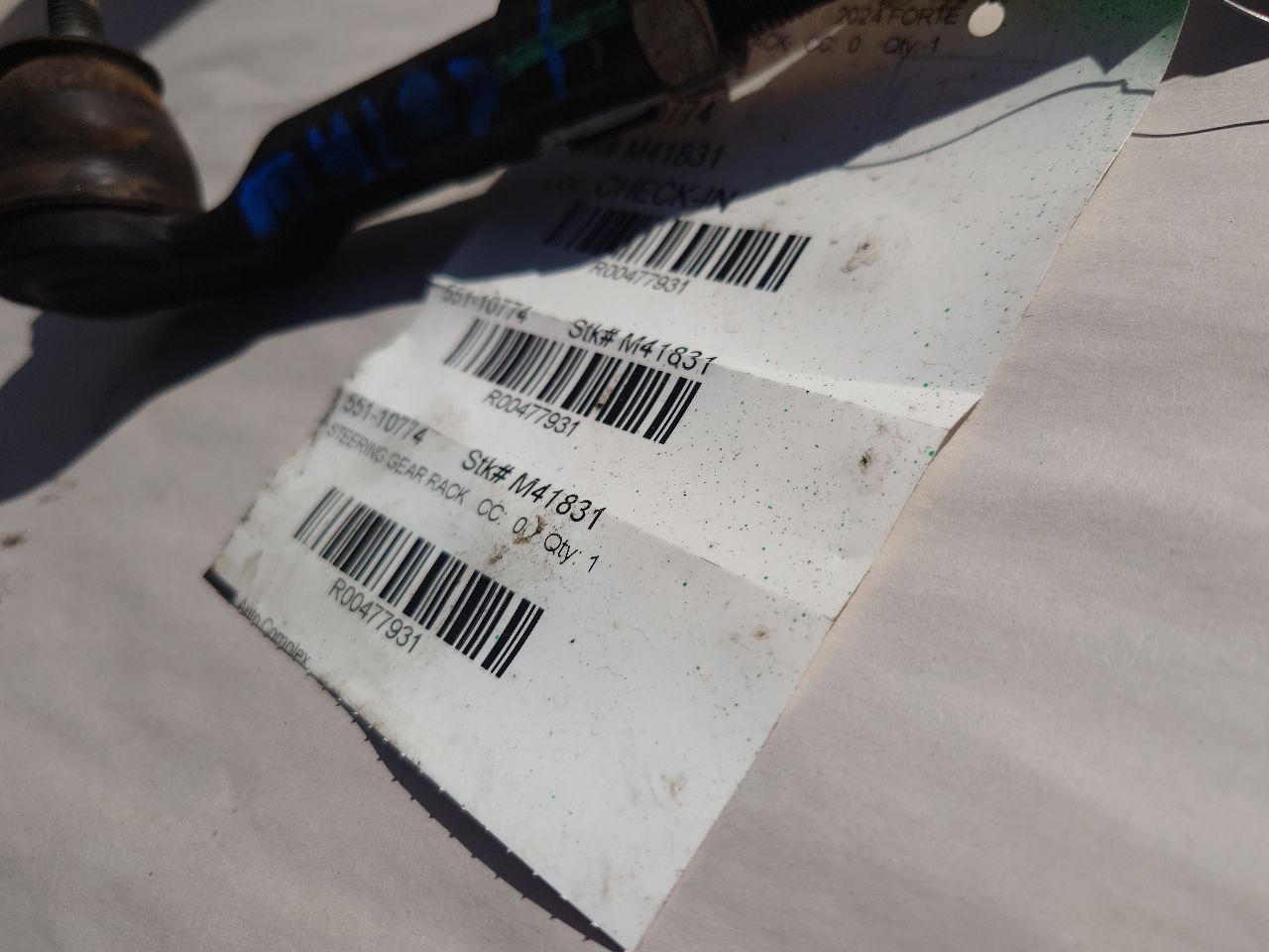2024 KIA FORTE STEERING GEAR RACK - 477931 — photo 5