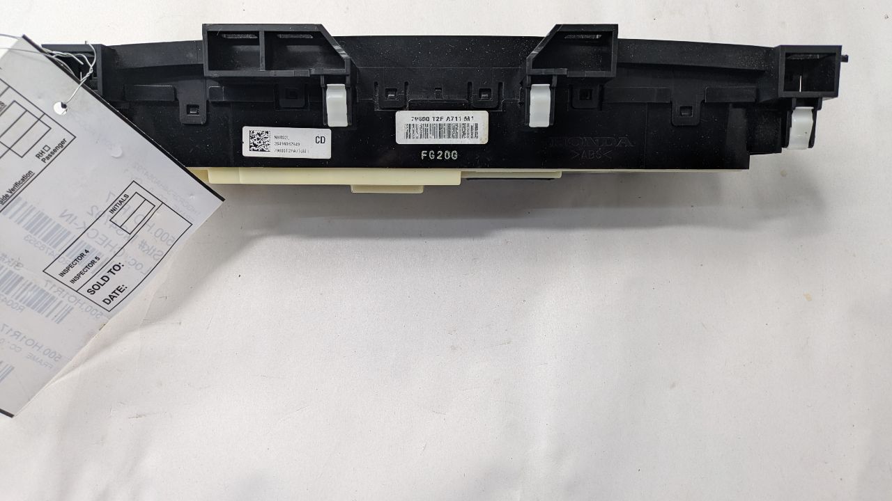 2017 HONDA ACCORD TEMP CONTROL - 478353 — photo 2