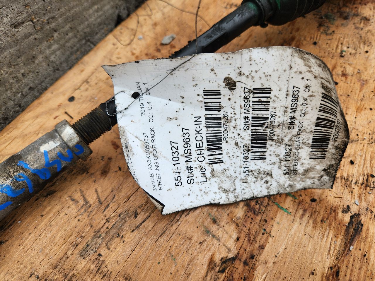2019 VOLKSWAGEN TIGUAN STEERING GEAR RACK - 479267