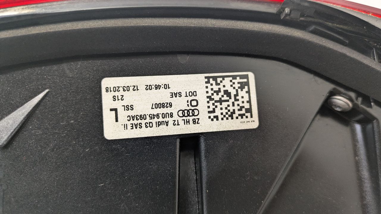 2018 AUDI Q3 Left TAIL LAMP - 479987 — photo 5