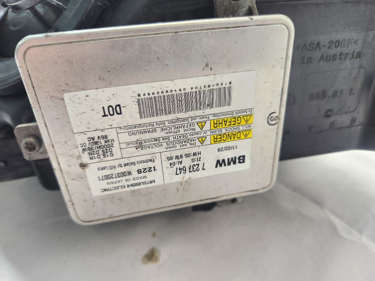 2012 BMW 750i Left HEADLAMP ASSEMBLY - 480176 — photo 6