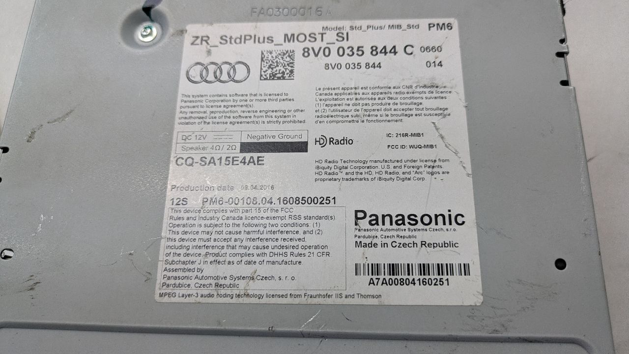 2016 AUDI A3 Radio Audio - 482327 — photo 4
