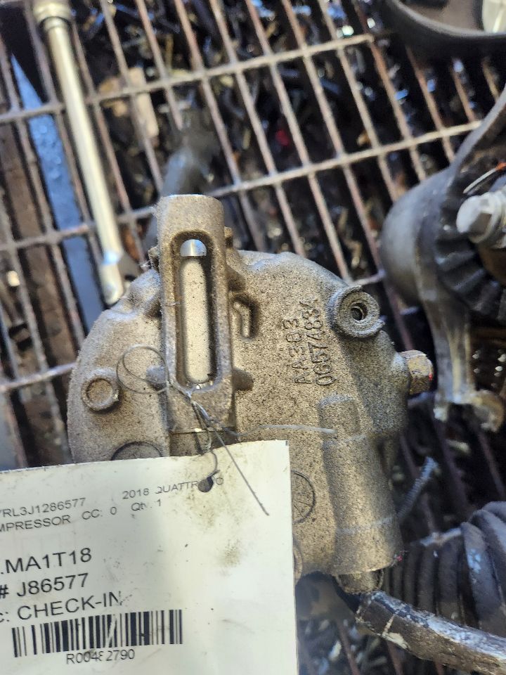 2018 MASERATI QUATTROPO 3.0L 6cyl Turbo Gasoline AC COMPRESSOR - 482790