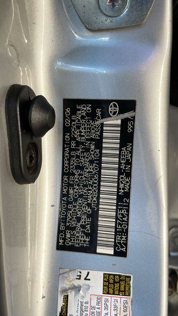 2006 TOYOTA PRIUS 4cyl Electric 1.5 Anti-lock Brake Pts - 484625