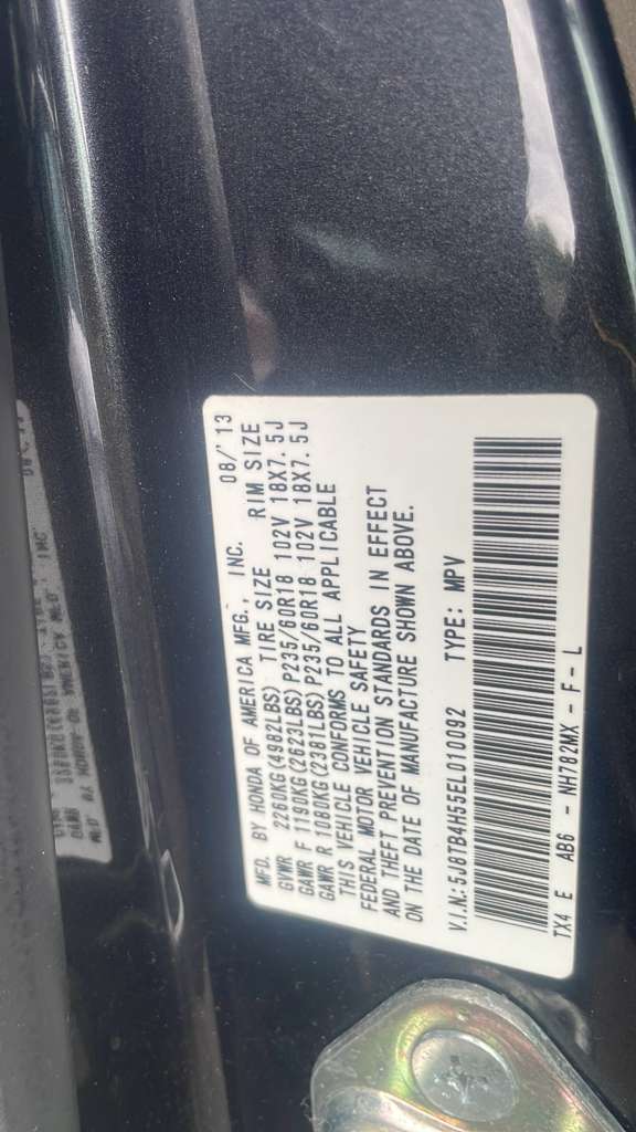 2014 ACURA RDX ENGINE ASSEMBLY - 484979 — photo 2