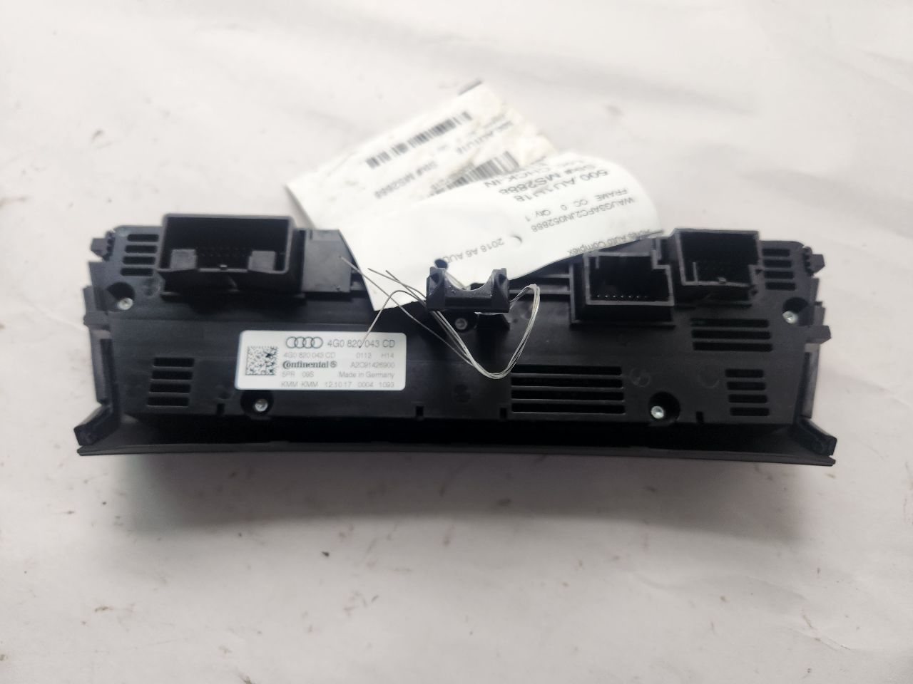 2018 AUDI A6 TEMP CONTROL - 487215 — photo 2