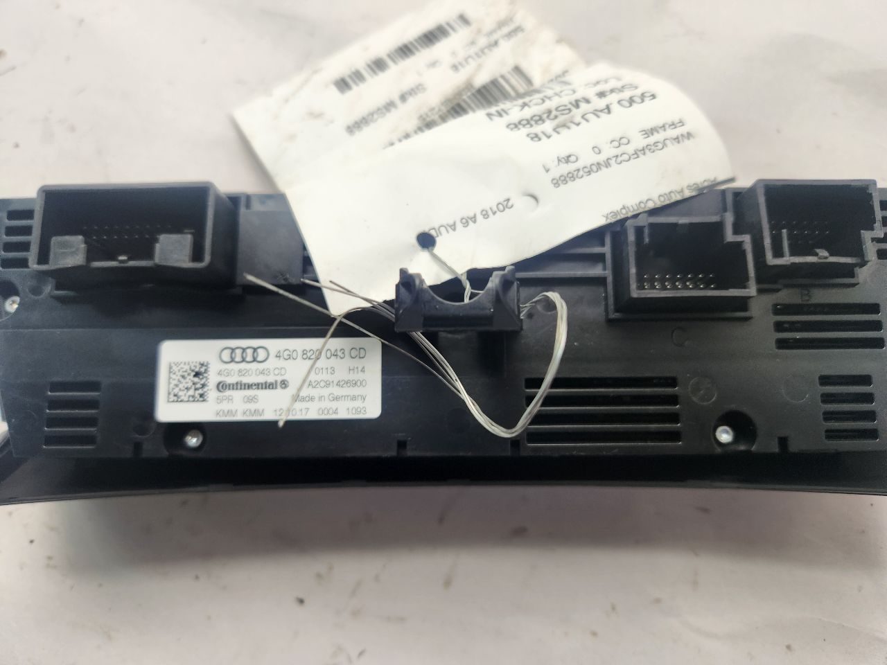 2018 AUDI A6 TEMP CONTROL - 487215 — photo 3