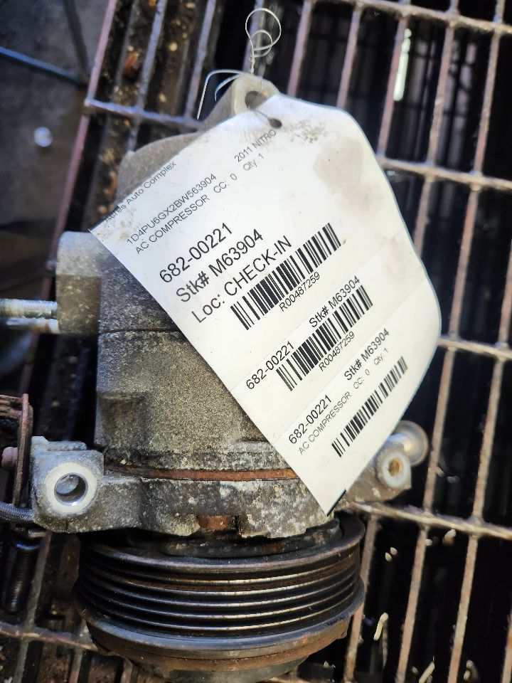 2011 JEEP NITRO AC COMPRESSOR - 487259