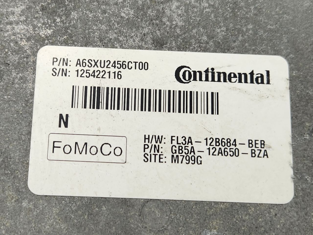 2017 FORD EXPLORER Eng/Motor Cont Mod - 487314 — photo 4