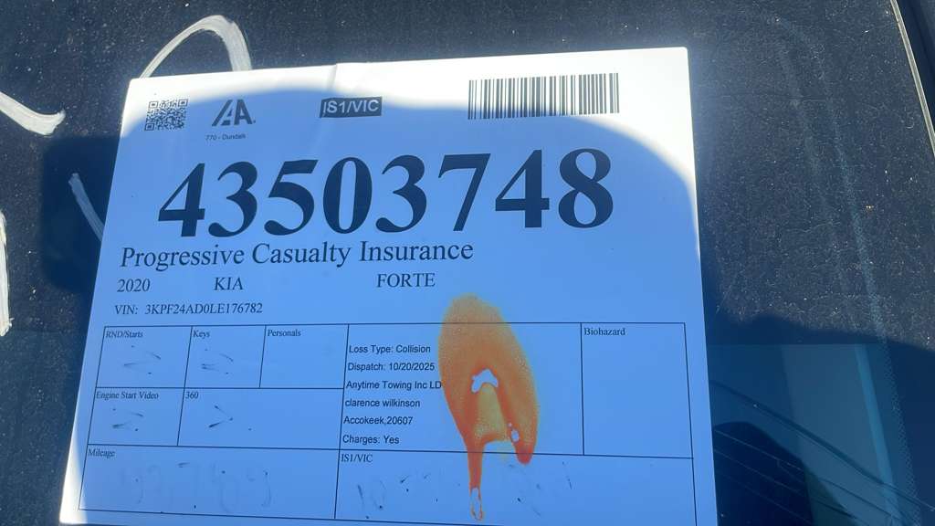 2020 KIA FORTE Left SIDE VIEW MIRROR - 487984 — photo 1
