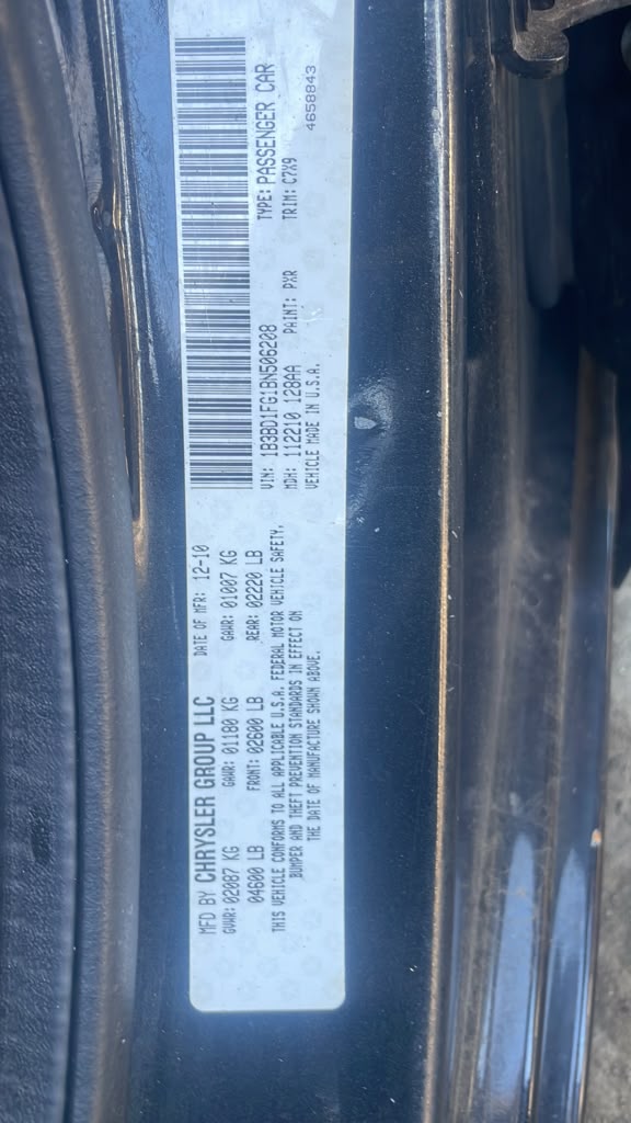 2011 DODGE AVENGER Transmiss,Transaxle - 488347 — photo 3