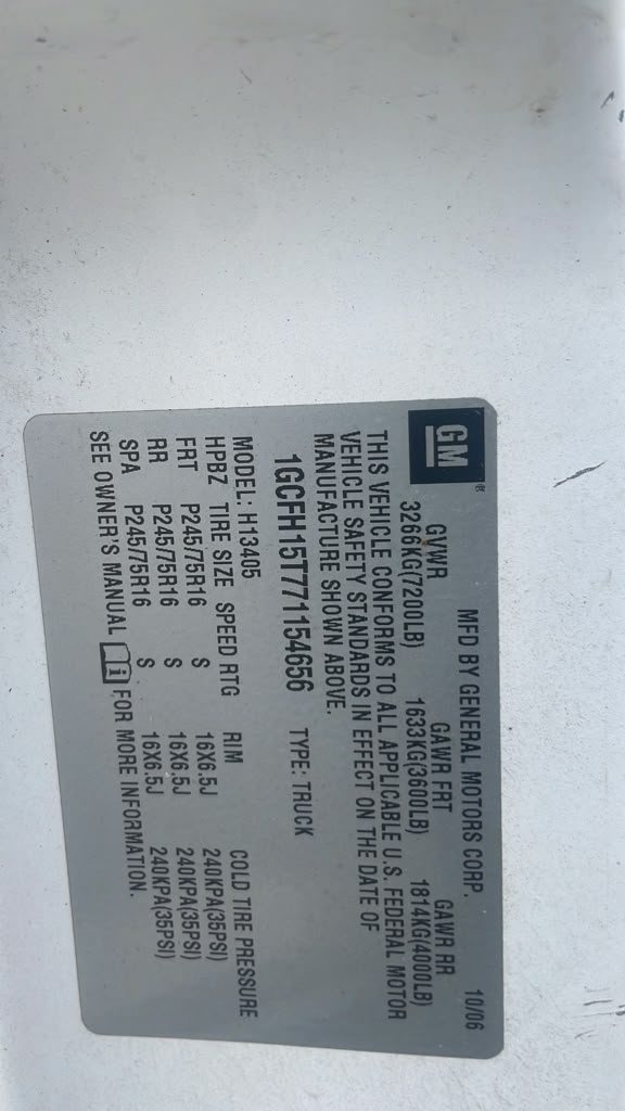 2007 CHEVROLET VAN Anti-lock Brake Pts - 488831 — photo 5