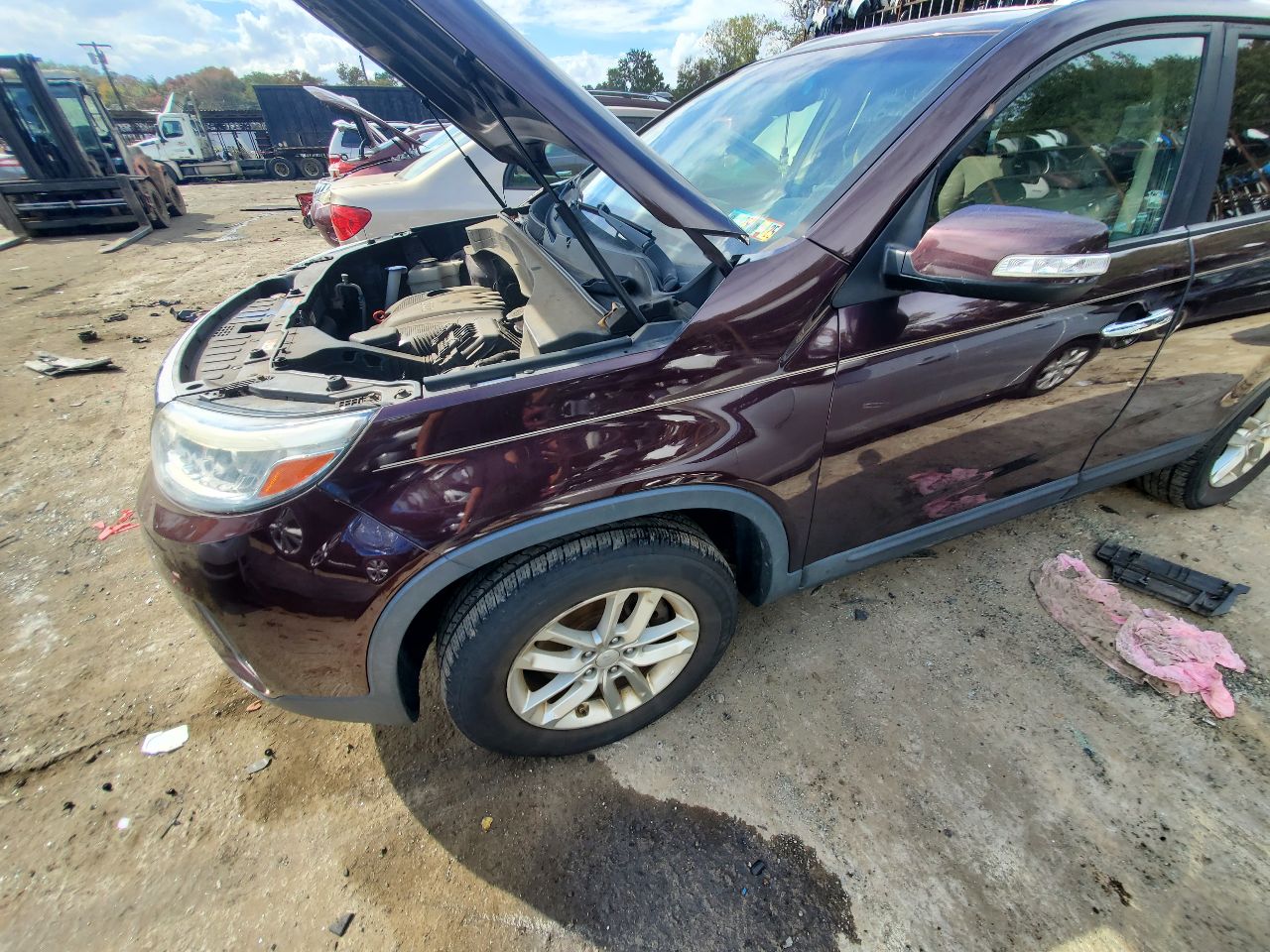 2014 KIA SORENTO 4cyl Gasoline 2.4 STEERING GEAR RACK - 489215 — photo 1